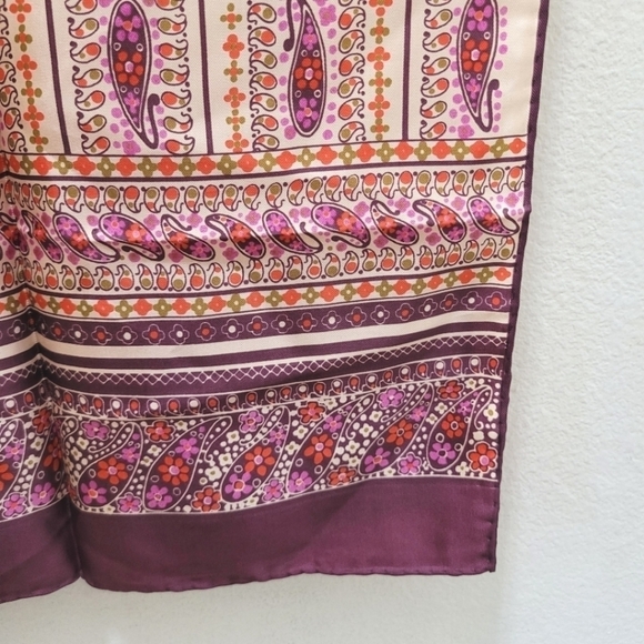 Vintage Echo Silk Rectangle Scarf Japan - Picture 2 of 15